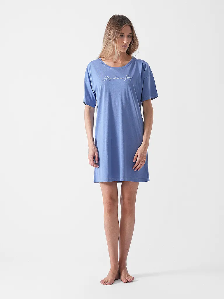 LASCANA | Nuisette - Sleepshirt VIVANCE DREAMS | blau