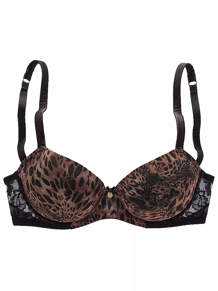 LASCANA | Soutien-gorge push-up LEO imprimé léopard | braun