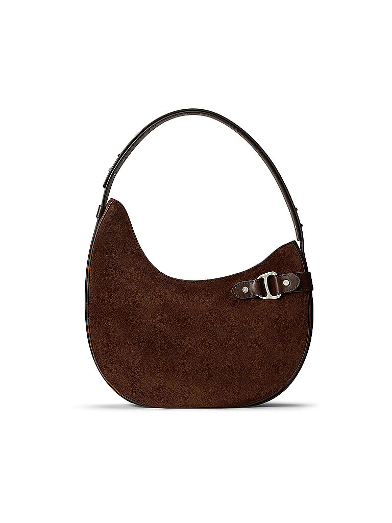 Sac en cuir - Sac Hobo TASHA Large marron