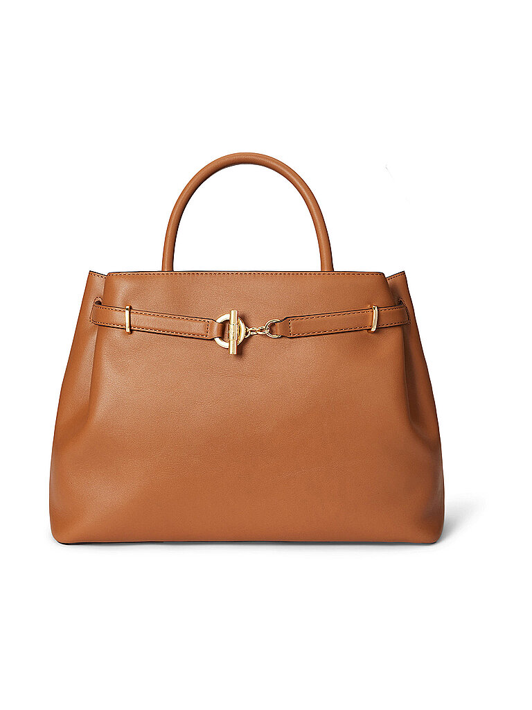 LAUREN+RALPH+LAUREN+Sac+en+cuir+-+Sac+à+main+BLAIKE+Large+camel