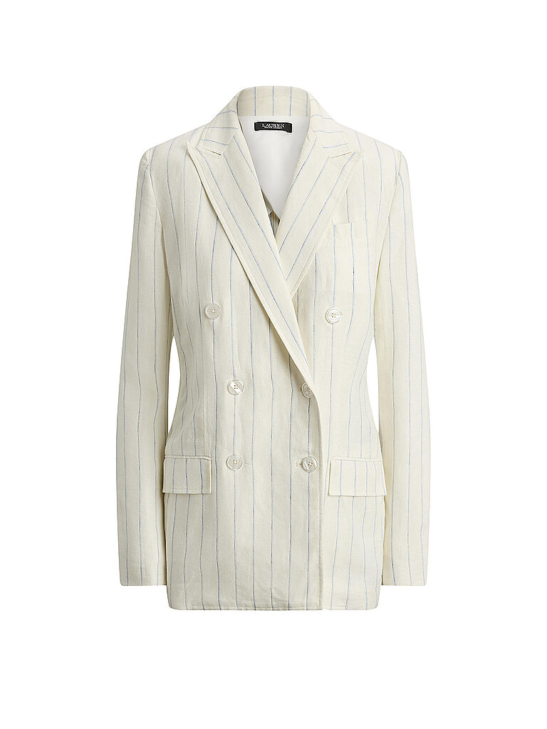 Blazer en lin blanc 44