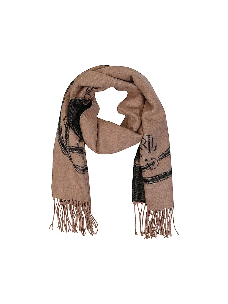 LAUREN RALPH LAUREN | Ensemble 2 pièces bonnet et écharpe | camel