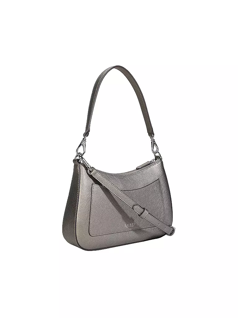 LAUREN RALPH LAUREN | Ledertasche - Henkeltasche DANNI 26 Medium | Argent