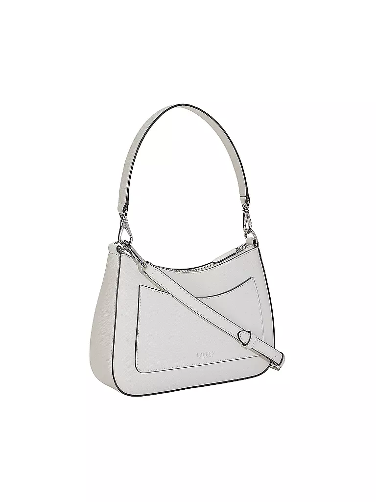 LAUREN RALPH LAUREN | Ledertasche - Henkeltasche DANNI 26 Medium | Blanc