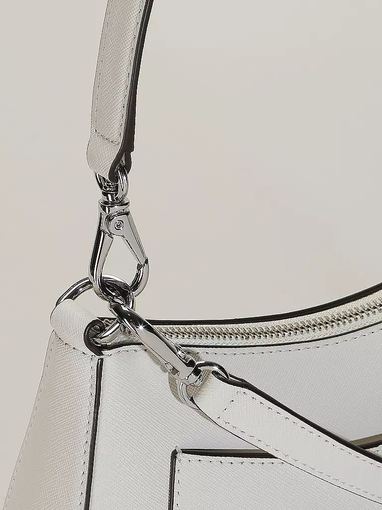 LAUREN RALPH LAUREN | Ledertasche - Henkeltasche DANNI 26 Medium | Blanc