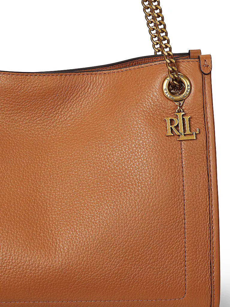 LAUREN RALPH LAUREN | Ledertasche - Shopper BRADLY Medium | camel