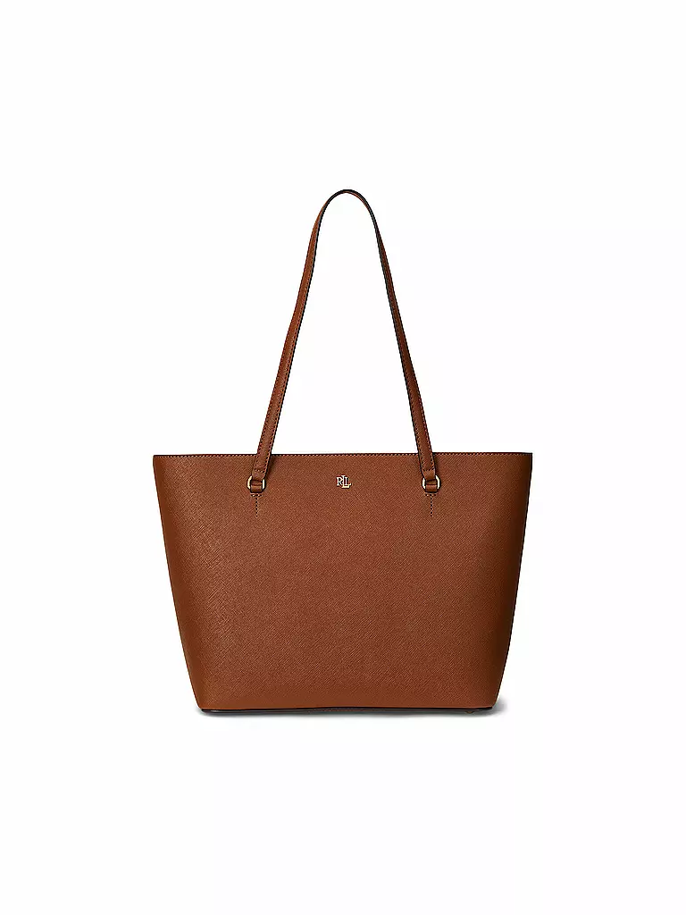 LAUREN RALPH LAUREN | Ledertasche - Shopper KARLY Medium | Marron