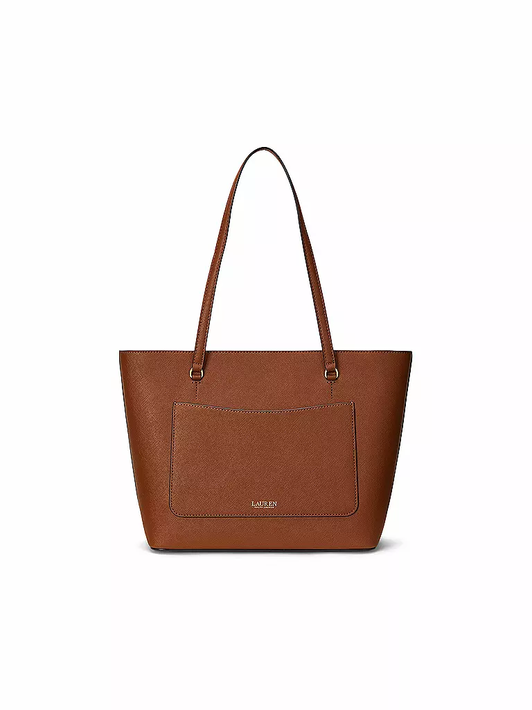 LAUREN RALPH LAUREN | Ledertasche - Shopper KARLY Medium | Marron