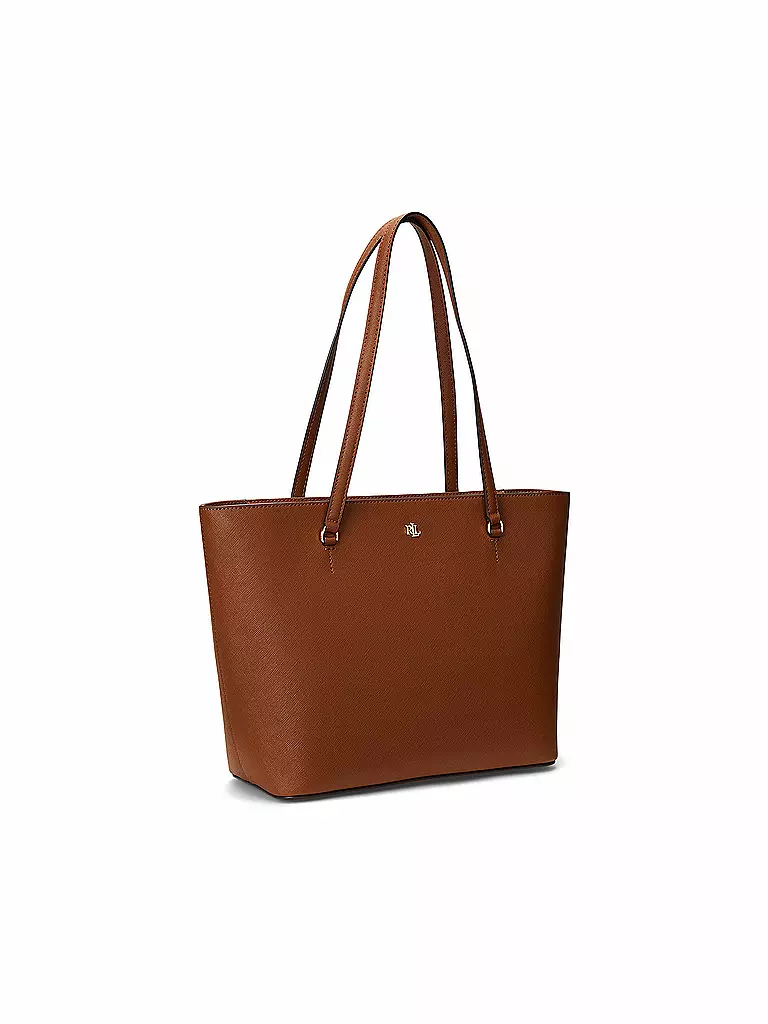 LAUREN RALPH LAUREN | Ledertasche - Shopper KARLY Medium | Marron