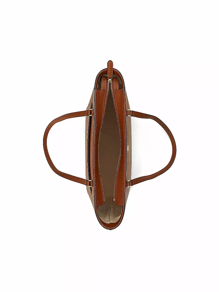 LAUREN RALPH LAUREN | Ledertasche - Shopper KARLY Medium | Marron