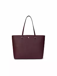 LAUREN RALPH LAUREN | Ledertasche - Shopper KARLY TOTE Large | Rouge foncé