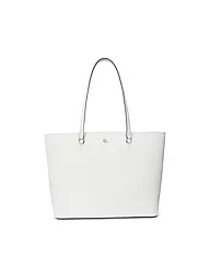 LAUREN RALPH LAUREN | Ledertasche - Shopper KARLY TOTE Large | Blanc