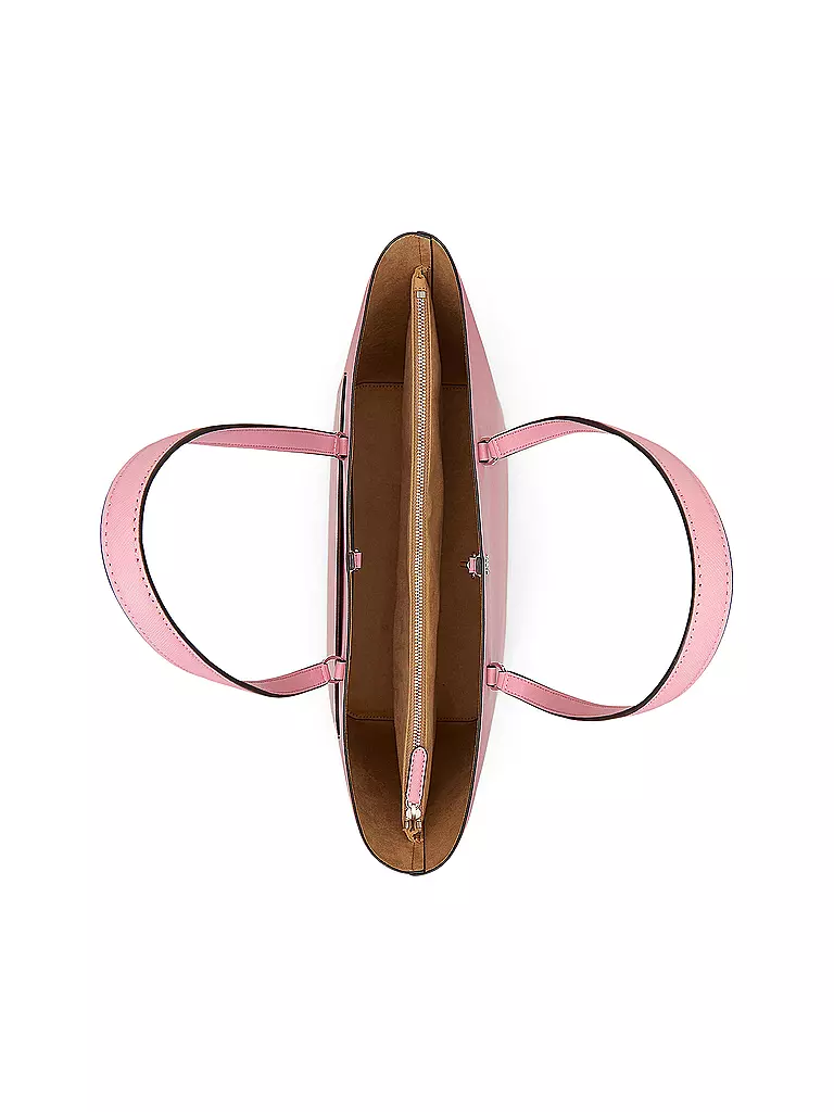 LAUREN RALPH LAUREN | Ledertasche - Shopper KARLY TOTE Large | rosa