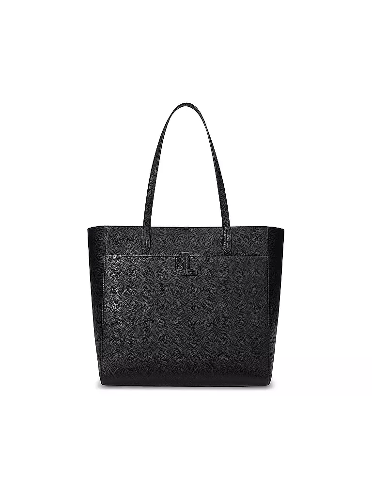 LAUREN RALPH LAUREN | Ledertasche - Shopper Large  | Noir