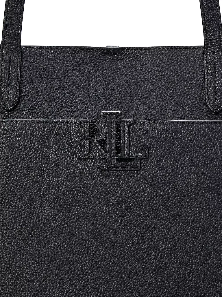 LAUREN RALPH LAUREN | Ledertasche - Shopper Large  | Noir