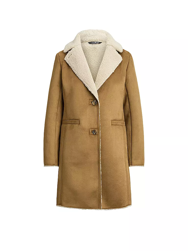 LAUREN RALPH LAUREN | Manteau aspect fourrure | Camel