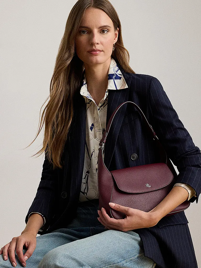 LAUREN RALPH LAUREN | Sac en cuir - Sac bandoulière SCHYLAR Medium | dunkelrot