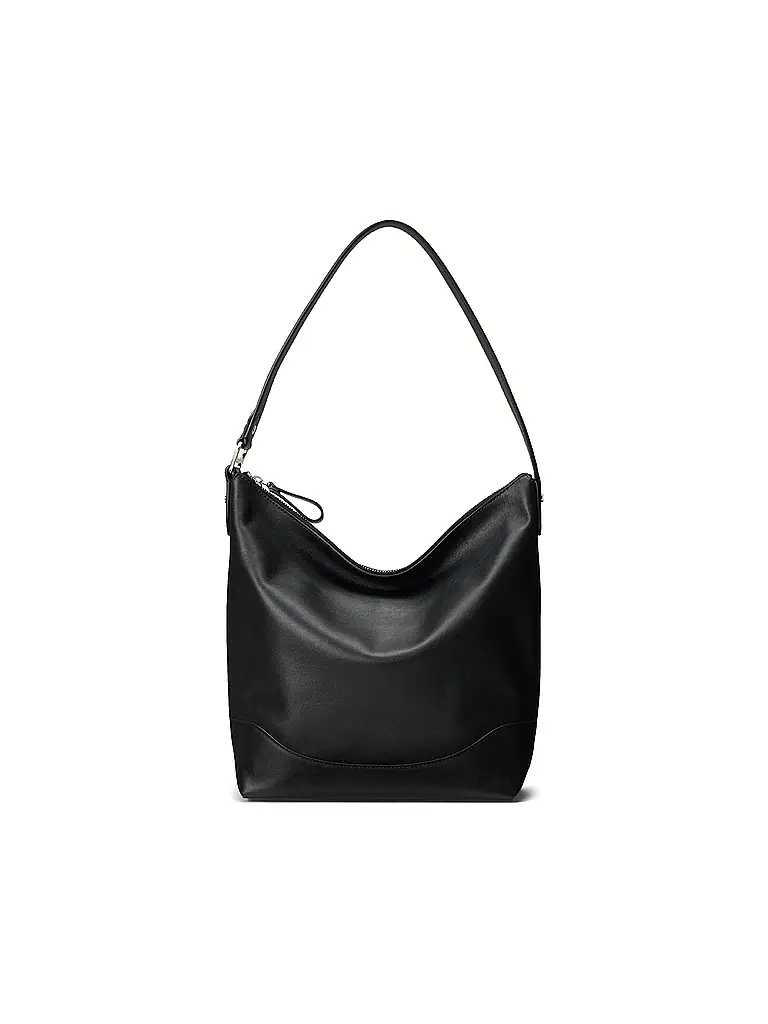LAUREN RALPH LAUREN | Sac en cuir - Sac Hobo TASHA Large | Noir