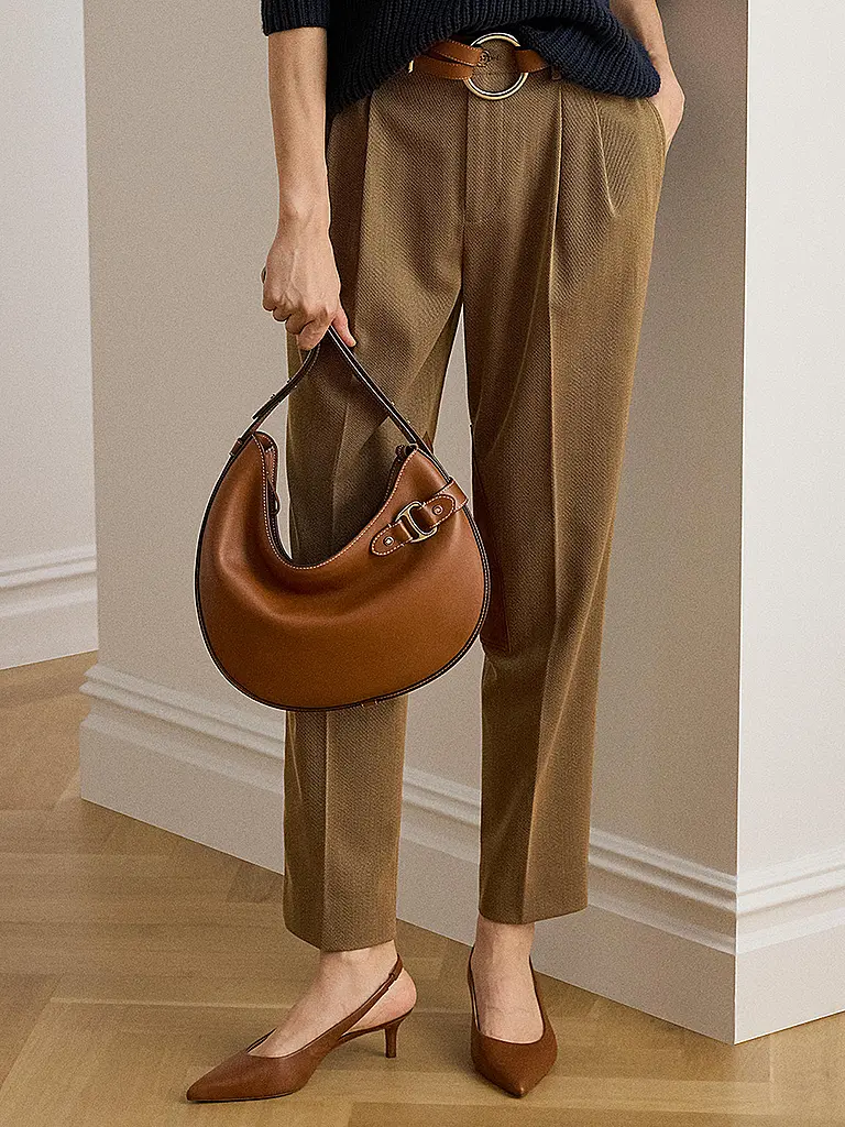 LAUREN RALPH LAUREN | Sac en cuir - Sac Hobo TASHA Large | Marron