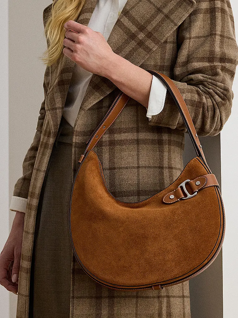LAUREN RALPH LAUREN | Sac en cuir - Sac Hobo TASHA Large | hellbraun