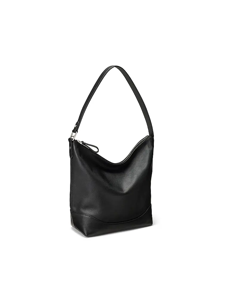 LAUREN RALPH LAUREN | Sac en cuir - Sac Hobo TASHA Large | Noir