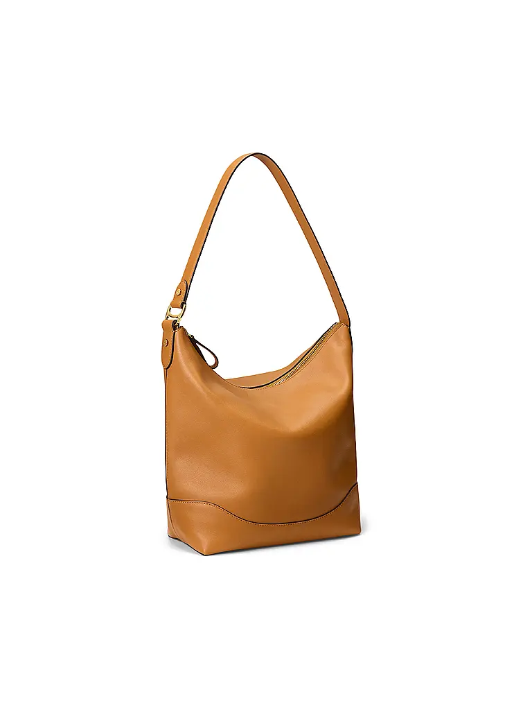 LAUREN RALPH LAUREN | Sac en cuir - Sac Hobo TASHA Large | Camel