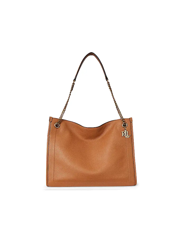 LAUREN RALPH LAUREN | Sac en cuir - Shopper BRADLY Large | Camel