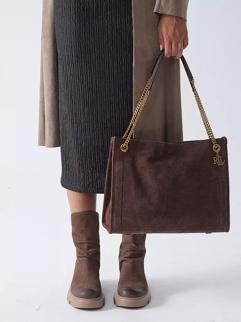 LAUREN RALPH LAUREN | Sac en cuir - Shopper BRADLYN Large | braun