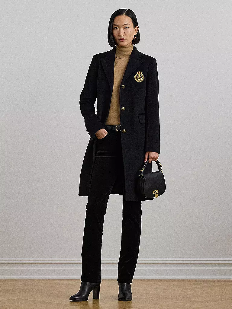 LAUREN RALPH LAUREN | Wollmantel | schwarz