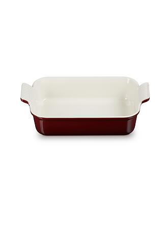 LE CREUSET | Plat à four rectangulaire Tradition en grès 26x19cm/2,4l Grenat