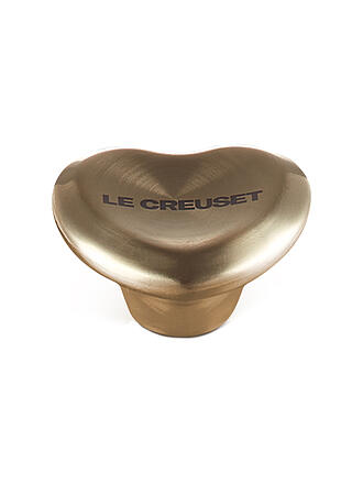 LE CREUSET | Bouton de couvercle cœur 4,7 cm SIGNATURE Or clair