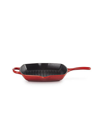 LE CREUSET | Poêle grill carrée 26x26cm SIGNATURE Cerise