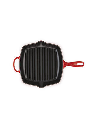 LE CREUSET | Poêle grill carrée 26x26cm SIGNATURE Cerise