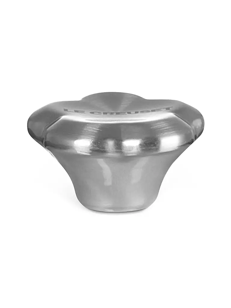 LE CREUSET | Bouton de couvercle 4,5cm Fleur SIGNATURE en acier inoxydable | Argent