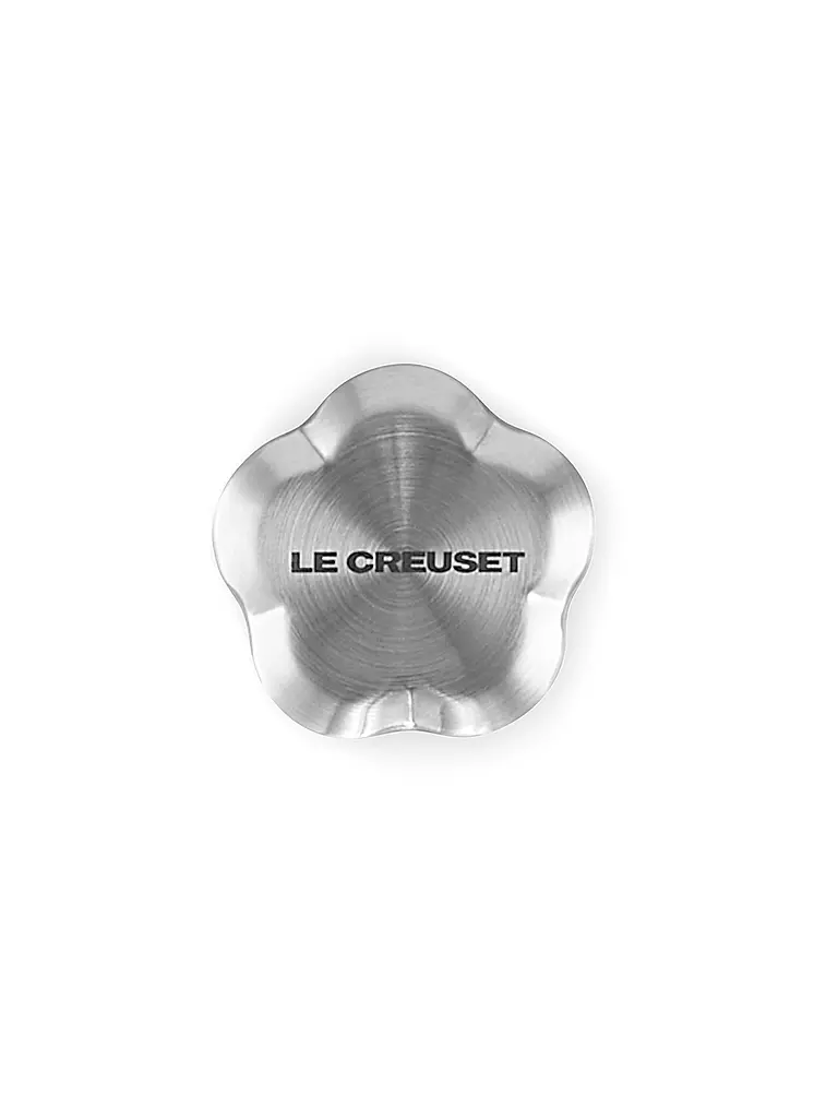 LE CREUSET | Bouton de couvercle 4,5cm Fleur SIGNATURE en acier inoxydable | 
