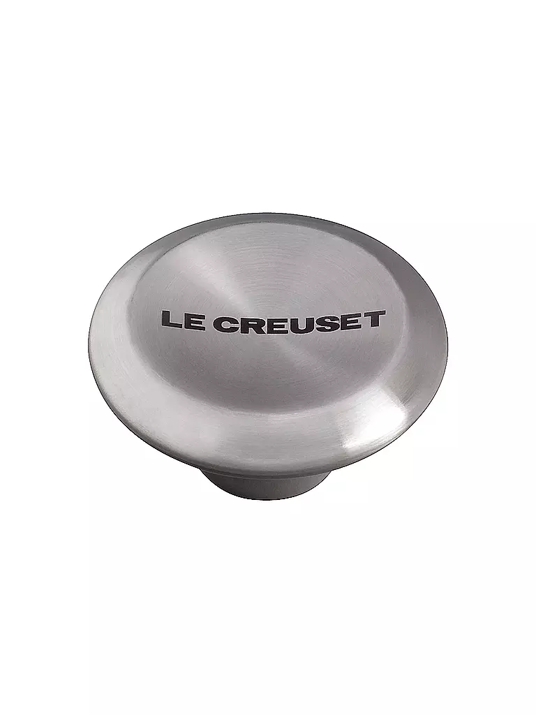 LE CREUSET | Bouton de couvercle SIGNATURE 5,7 cm en acier inoxydable | Argent