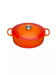 LE CREUSET | Cocotte ovale SIGNATURE 31cm 6,3l Noir | Orange