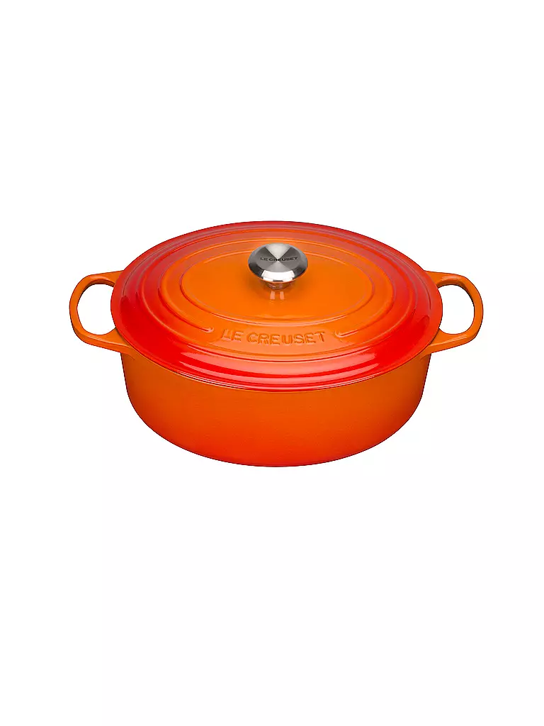 LE CREUSET | Bräter oval SIGNATURE 31cm 6,3l Rouge Four | orange