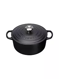 LE CREUSET | Cocotte ronde Signature 20cm/2,4l Meringue | Noir