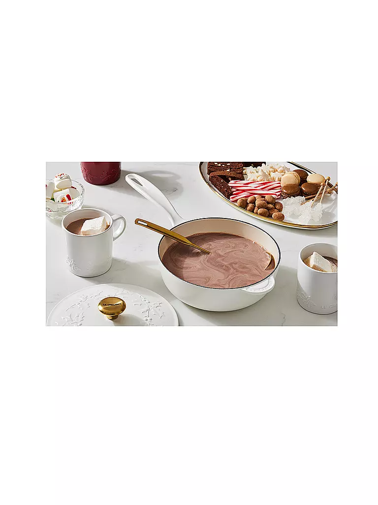 LE CREUSET | Casserole à manche avec couvercle 21cm HOLLY Cotton | Beige