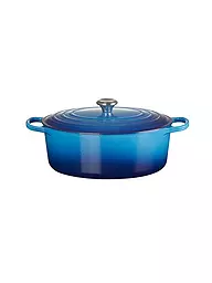 LE CREUSET | Cocotte ovale SIGNATURE 33cm/7,5l Sel marin | Bleu