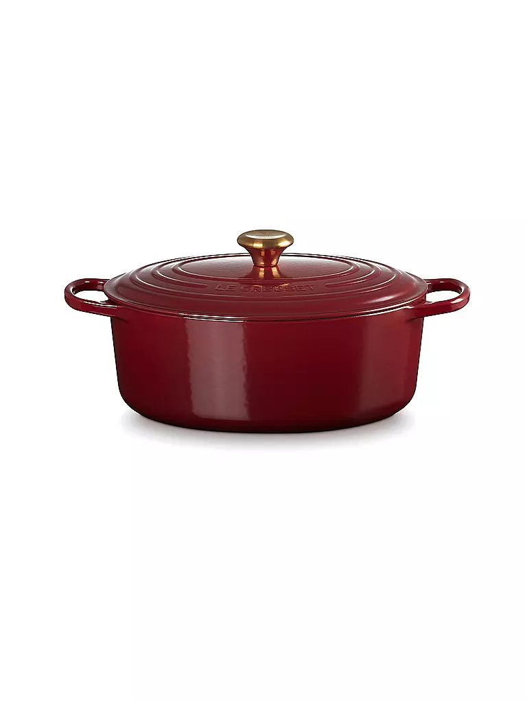 LE CREUSET | Cocotte ovale SIGNATURE 31cm 6,3l 6,3l Grenat | dunkelrot