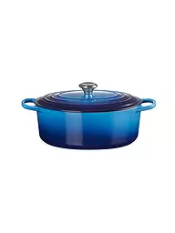 LE CREUSET | Cocotte ovale SIGNATURE 31cm 6,3l Noir | Bleu