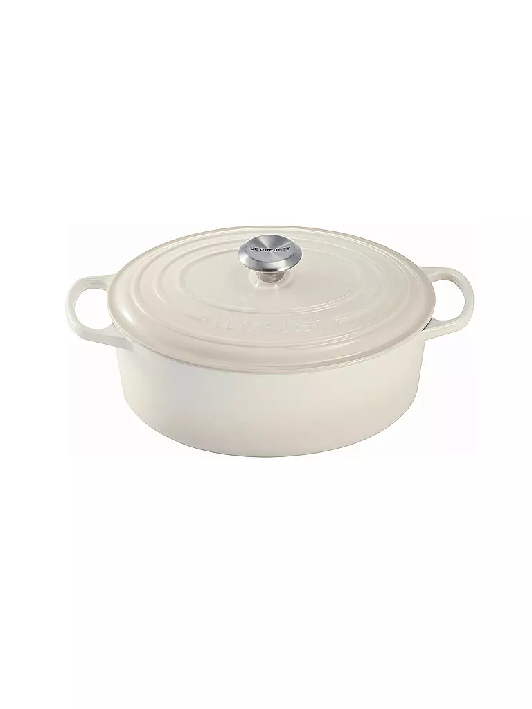 LE CREUSET | Cocotte ovale SIGNATURE 31cm 6,3l Meringue | creme