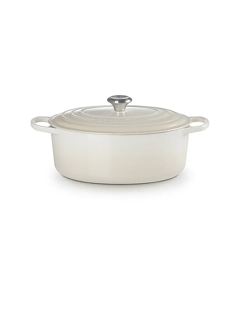 LE CREUSET | Cocotte ovale SIGNATURE 33cm/7,5l Meringue | creme