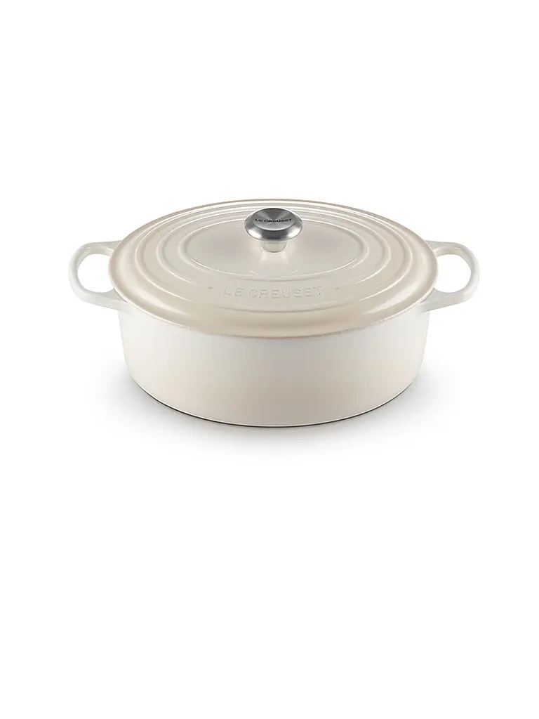 LE CREUSET | Cocotte ovale SIGNATURE 33cm/7,5l Meringue | creme