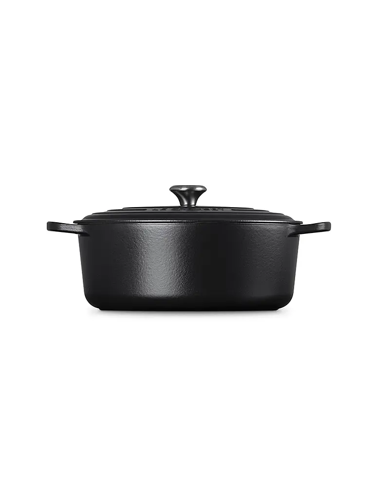 LE CREUSET | Cocotte ovale SIGNATURE 33cm/7,5l Noir | schwarz