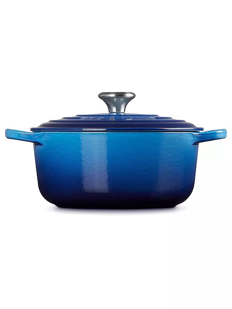 LE CREUSET | Cocotte ronde 20cm/2,4l SIGNATURE Azure | blau