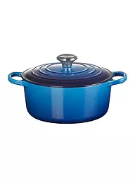 LE CREUSET | Cocotte ronde Signature 24cm/4,2l Sel de Mer | Bleu