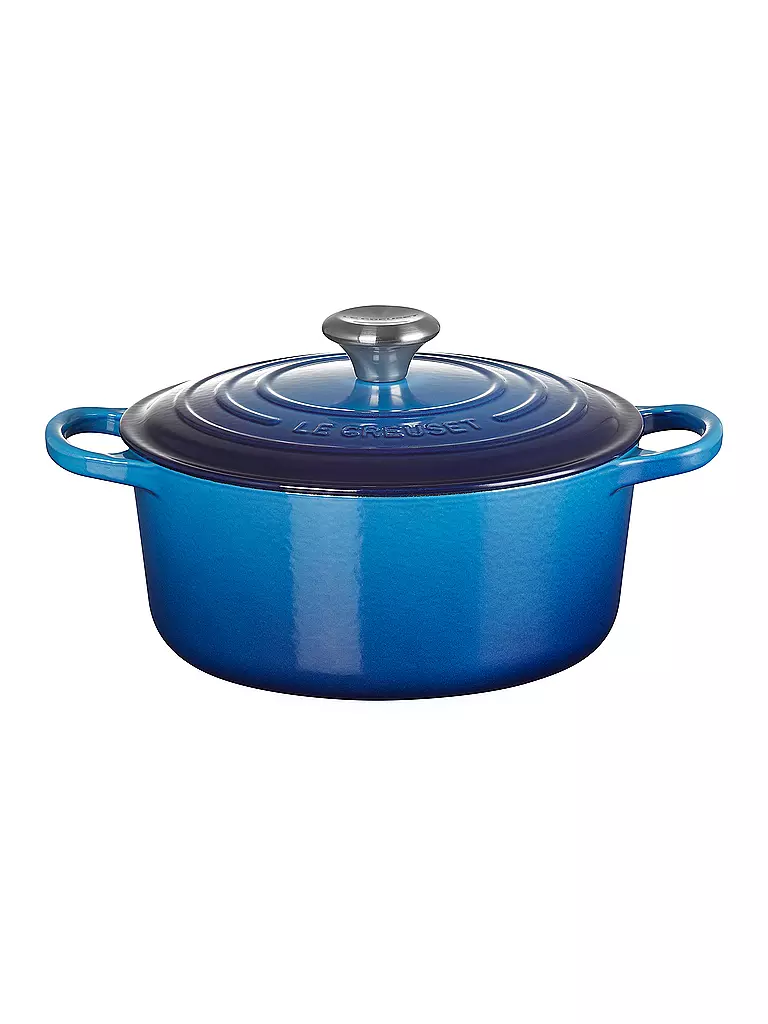 LE CREUSET | Cocotte ronde 24cm/4,2l SIGNATURE Azure | Bleu